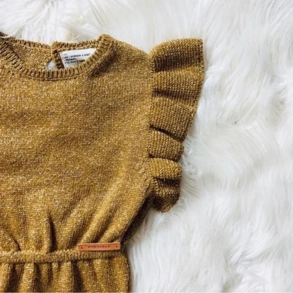 Piupiuchick NWT Knitted Playsuit Golden 6Y - Picture 2 of 8